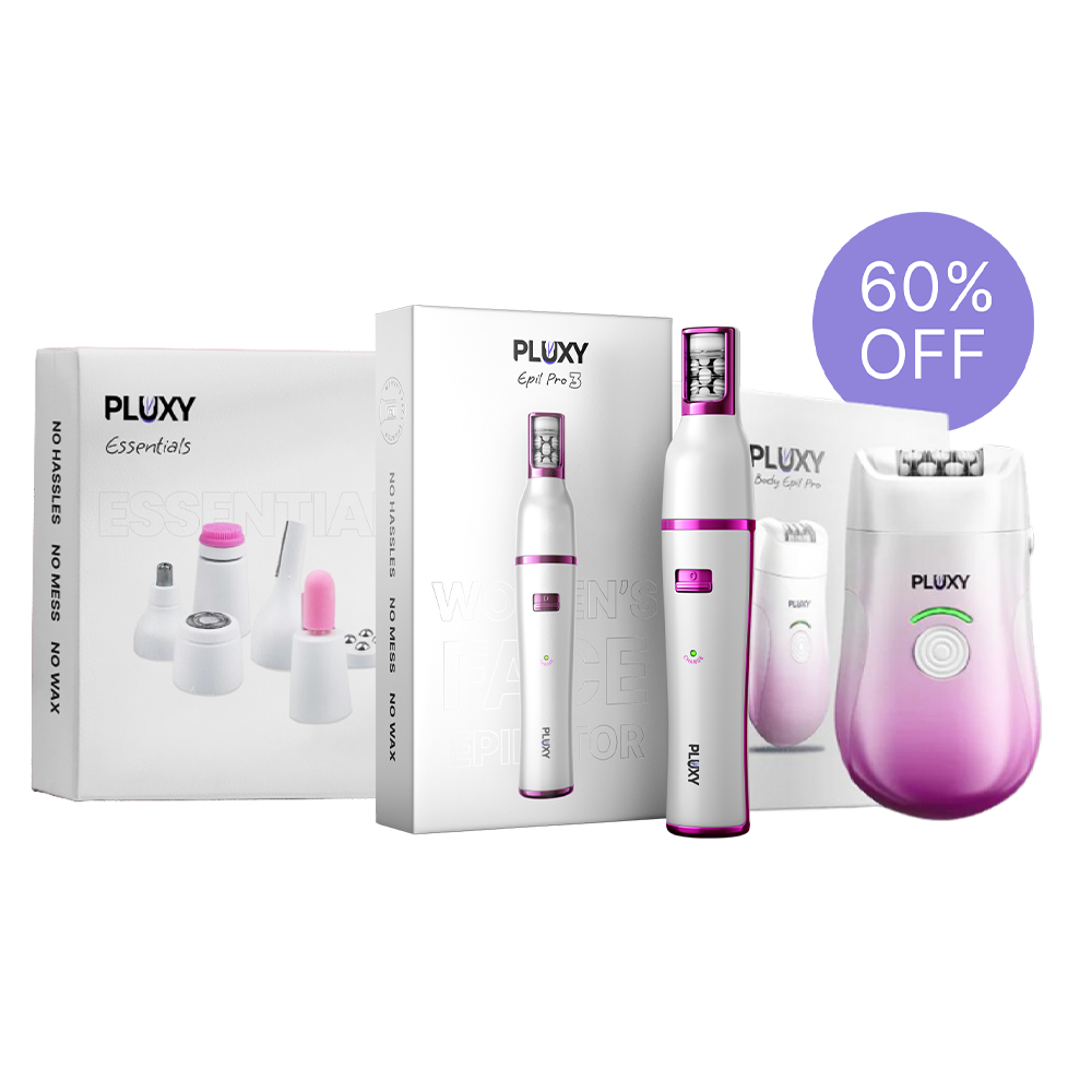 PLUXY™ - EPIL PRO 3.0 — 1 EPIL PRO 3.0 + 1 ESSENTIALS + 1 BODY EPIL PRO